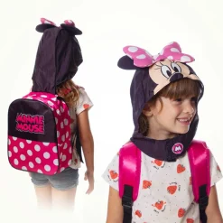 Best Minnie Mouse Multicolor Mochila con Capucha Hood Clever