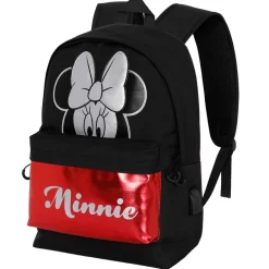 Best Minnie Mouse Negro Mochila HS Silver Sparkle