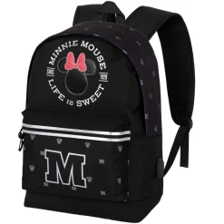 Best Minnie Mouse Negro Mochila HS Silver Symbol