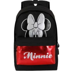 Best Minnie Mouse Negro Mochila HS Silver Sparkle