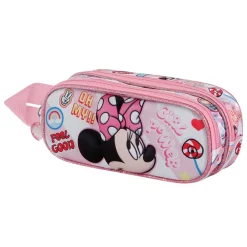 Fashion Minnie Mouse Rosa Estuche Portatodo Doble 3D Power