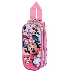 New Minnie Mouse Rosa Estuche Portatodo Doble 3D Too Cute