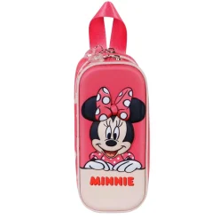 Discount Minnie Mouse Rosa Estuche Portatodo Doble 3D Bobblehead
