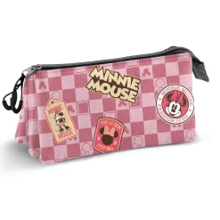 Hot Minnie Mouse Rosa Estuche Portatodo Triple Journey