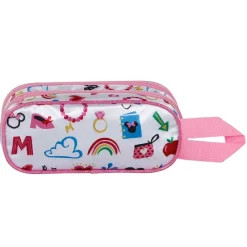 New Minnie Mouse Rosa Estuche Portatodo Doble 3D Too Cute