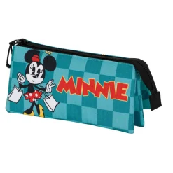 Discount Minnie Mouse Turquesa Estuche Portatodo Triple Indigo