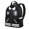 Clearance Miércoles Negro Mochila Casual Varsity Casual