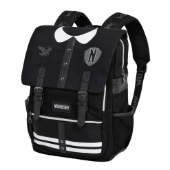 Fashion Miércoles Negro Mochila Oxford Varsity