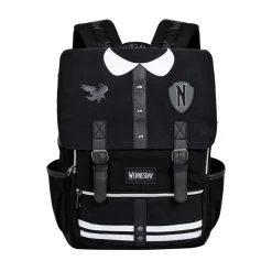 Fashion Miércoles Negro Mochila Oxford Varsity