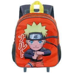 Online Naruto Multicolor Mochila 3D con Ruedas Pequeña Chikara