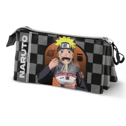 New Naruto Negro Estuche Portatodo Triple Ichiraku