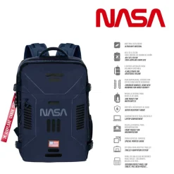 Outlet NASA Azul Oscuro Mochila Mercury Cabin Spaceship