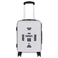Clearance NASA Blanco Maleta de Cabina ABS 4 Ruedas Spaceship