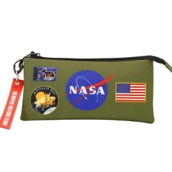 Clearance NASA Multicolor Estuche Portatodo Triple FAN Khaki