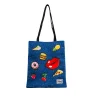 Clearance Oh My Pop! Azul Oscuro Bolsa de la Compra Shopping Patches
