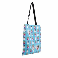 Fashion Oh My Pop! Turquesa Bolsa de la Compra Shopping Angry Cat