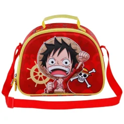 Outlet One Piece Rojo Bolsa Portamerienda 3D Luffy
