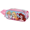 Hot Princesas Disney Azul Estuche Portatodo Doble 3D Adorable