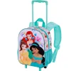 Hot Princesas Disney Multicolor Mochila 3D con Ruedas Pequeña Rainbows