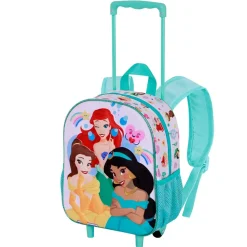 Hot Princesas Disney Multicolor Mochila 3D con Ruedas Pequeña Rainbows