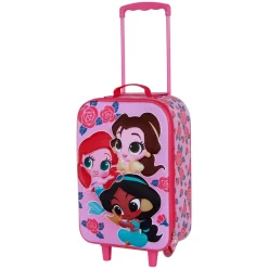 Sale Princesas Disney Multicolor Maleta Trolley Soft 3D Flowers