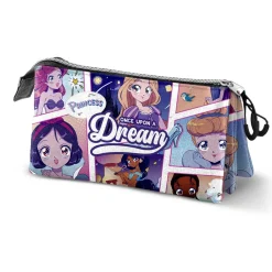 Clearance Princesas Disney Multicolor Estuche Portatodo Triple Comic