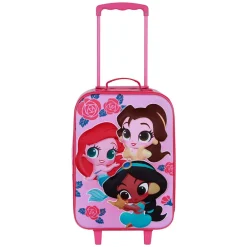 Sale Princesas Disney Multicolor Maleta Trolley Soft 3D Flowers