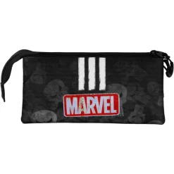Discount Punisher Negro Estuche Portatodo Triple Skull