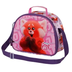 Hot Red Rosa Bolsa Portamerienda 3D Yaay