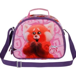 Hot Red Rosa Bolsa Portamerienda 3D Yaay