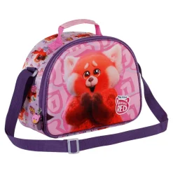 Hot Red Rosa Bolsa Portamerienda 3D Yaay