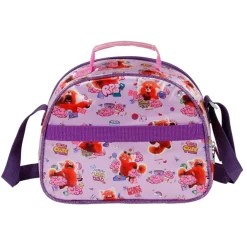 Hot Red Rosa Bolsa Portamerienda 3D Yaay