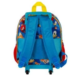 Outlet Sonic Azul Mochila 3D con Ruedas Pequeña Go