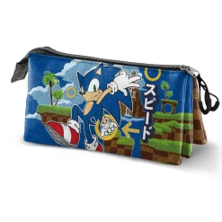 New Sonic Multicolor Estuche Portatodo Triple Greenhill