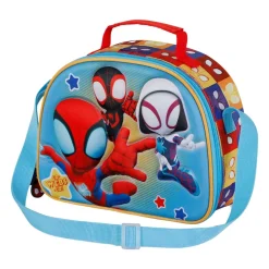 Best Spiderman Azul Bolsa Portamerienda 3D Three