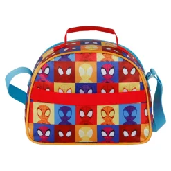 Best Spiderman Azul Bolsa Portamerienda 3D Three