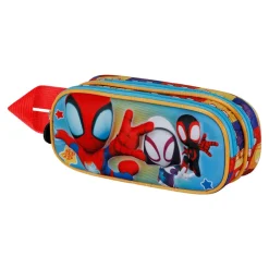 Online Spiderman Azul Estuche Portatodo Doble 3D Three