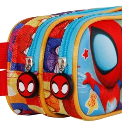 Online Spiderman Azul Estuche Portatodo Doble 3D Three