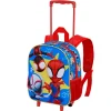 Clearance Spiderman Multicolor Mochila 3D con Ruedas Pequeña Amazing