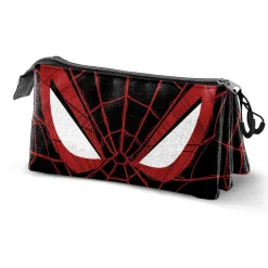 Outlet Spiderman Negro Estuche Portatodo Triple Vision