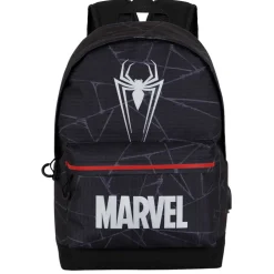 Hot Spiderman Negro Mochila HS Silver Reflect