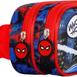 Discount Spiderman Rojo Estuche Portatodo Doble 3D Mighty
