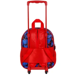 Discount Spiderman Rojo Mochila 3D con Ruedas Pequeña Mighty
