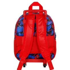 Discount Spiderman Rojo Mochila 3D con Ruedas Pequeña Mighty