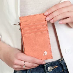 Fashion Vaiana Rojo Tarjetero Slim Coral